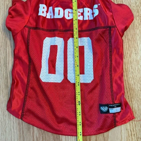 Wisconsin Badger Pet Jerseys And Bandanas Lot College University Badgers Dog - Picture 11 of 13
